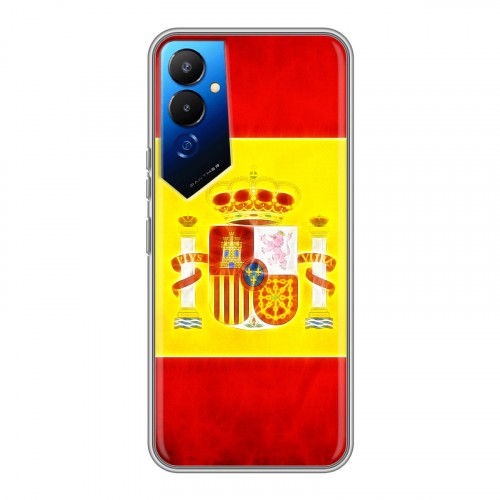 Дизайнерский силиконовый чехол для Tecno Pova 4 флаг Испании