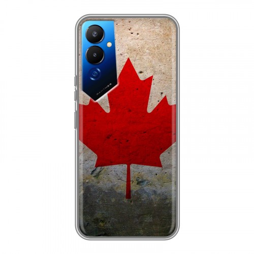 Дизайнерский силиконовый чехол для Tecno Pova 4 Флаг Канады