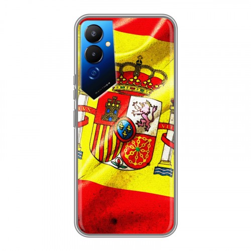 Дизайнерский силиконовый чехол для Tecno Pova 4 Флаг Испании