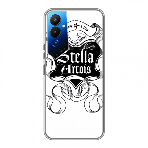 Дизайнерский силиконовый чехол для Tecno Pova 4 Stella Artois
