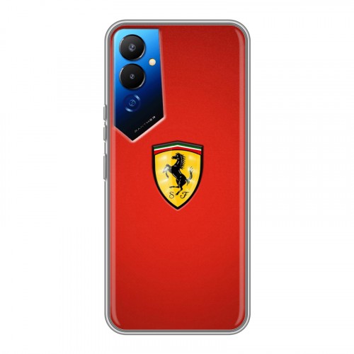 Дизайнерский силиконовый чехол для Tecno Pova 4 Ferrari
