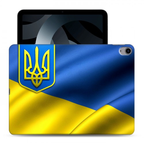 Дизайнерский силиконовый с усиленными углами чехол для Ipad 10.9 (2022) флаг Украины