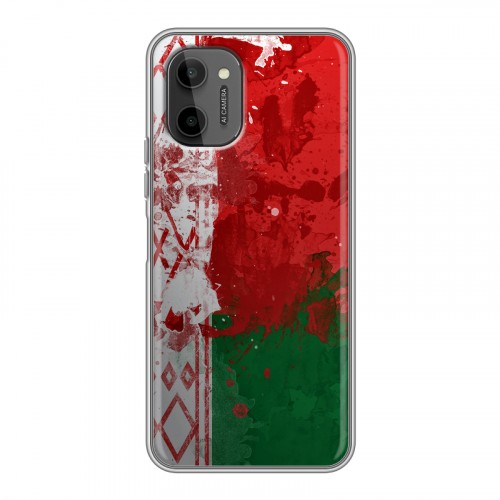 Дизайнерский силиконовый чехол для HTC Wildfire E Plus Флаг Белоруссии