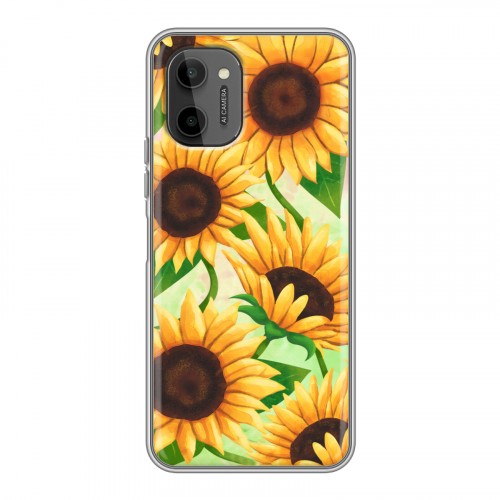 Дизайнерский силиконовый чехол для HTC Wildfire E Plus Романтик цветы
