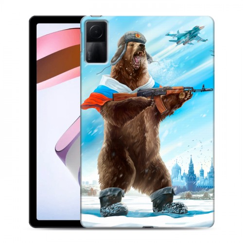 Дизайнерский силиконовый чехол для Xiaomi RedMi Pad Российский флаг