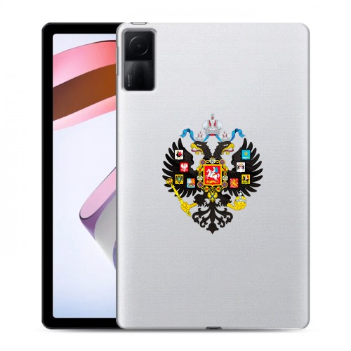Полупрозрачный дизайнерский силиконовый чехол для Xiaomi RedMi Pad Российский флаг