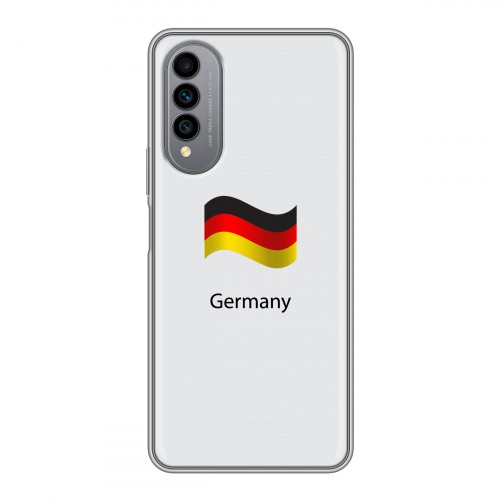 Дизайнерский силиконовый чехол для Wiko T50 Флаг Германии