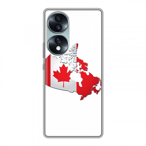 Дизайнерский силиконовый чехол для Huawei Honor 70 Флаг Канады