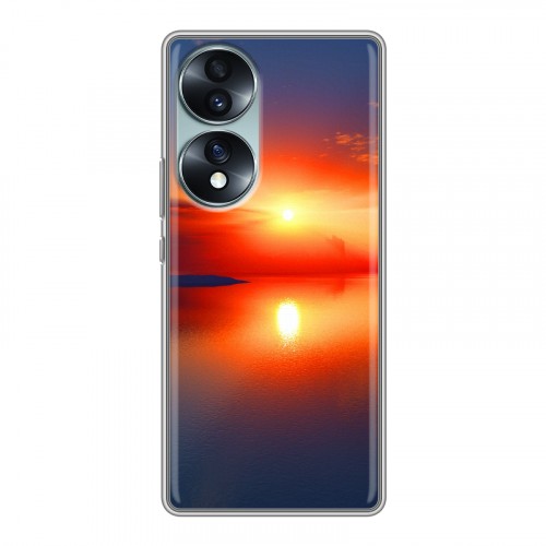 Дизайнерский силиконовый чехол для Huawei Honor 70 Солнце