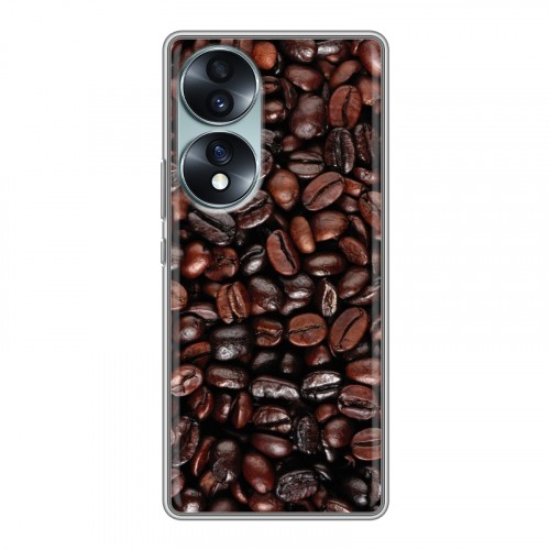 Дизайнерский силиконовый чехол для Huawei Honor 70 кофе текстуры