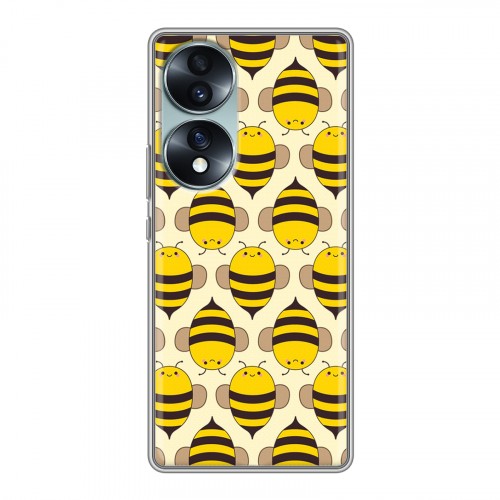 Дизайнерский силиконовый чехол для Huawei Honor 70 Пчелиные узоры