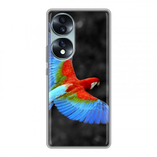 Дизайнерский силиконовый чехол для Huawei Honor 70 Попугаи