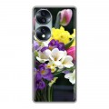 Дизайнерский пластиковый чехол для Huawei Honor 70 Тюльпаны