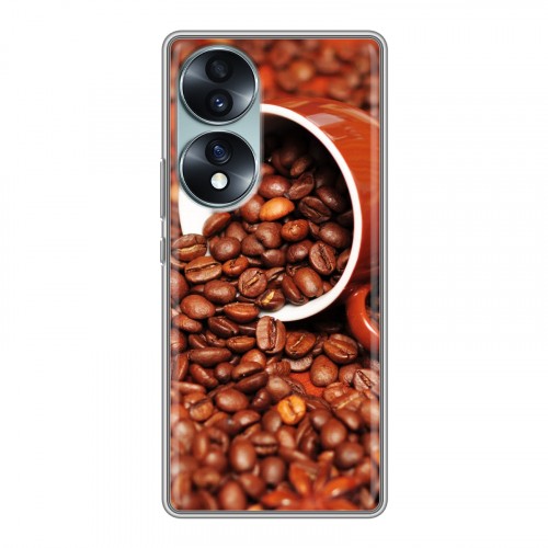Дизайнерский силиконовый чехол для Huawei Honor 70 Кофе напиток