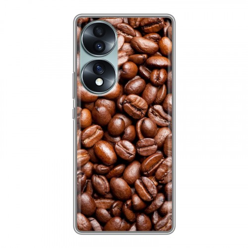 Дизайнерский силиконовый чехол для Huawei Honor 70 Кофе напиток