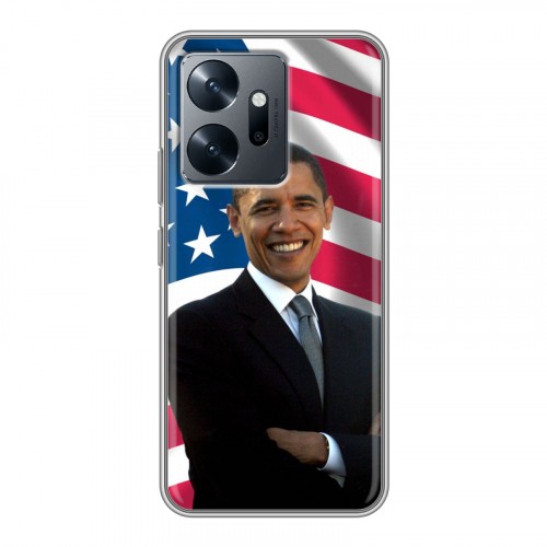 Дизайнерский силиконовый чехол для Infinix Zero 20 Барак Обама