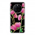 Дизайнерский силиконовый чехол для Huawei Mate 50 Люксовые цветы