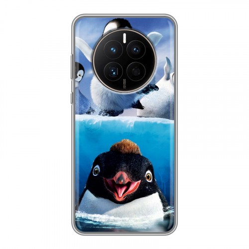 Дизайнерский силиконовый чехол для Huawei Mate 50 Пингвины