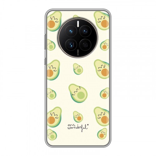 Дизайнерский силиконовый чехол для Huawei Mate 50 Веселое авокадо