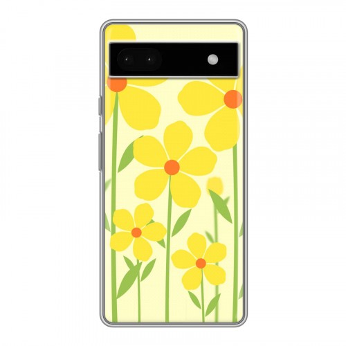 Дизайнерский силиконовый чехол для Google Pixel 6a Романтик цветы