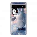 Дизайнерский силиконовый чехол для Google Pixel 6a Пингвины