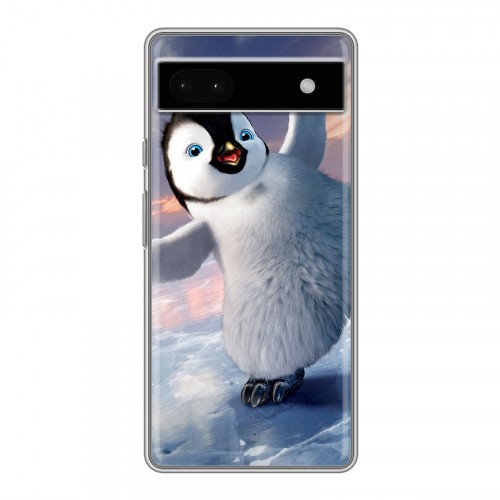 Дизайнерский силиконовый чехол для Google Pixel 6a Пингвины