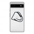 Полупрозрачный дизайнерский пластиковый чехол для Google Pixel 6a Стикеры к Дню Победы