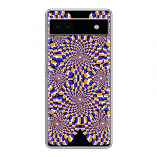 Дизайнерский силиконовый чехол для Google Pixel 6a Оптические иллюзии