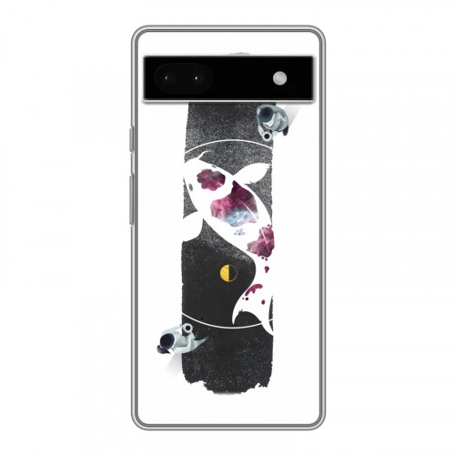 Дизайнерский силиконовый с усиленными углами чехол для Google Pixel 6a Восточный космос