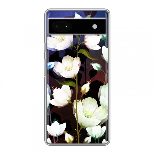Дизайнерский силиконовый чехол для Google Pixel 6a Органические цветы