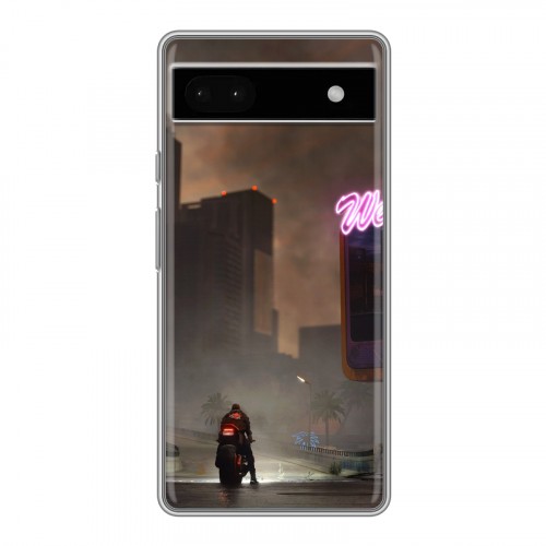 Дизайнерский силиконовый чехол для Google Pixel 6a Cyberpunk 2077