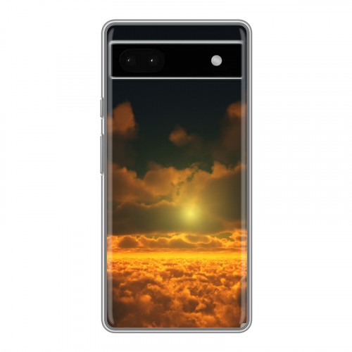 Дизайнерский силиконовый чехол для Google Pixel 6a Солнце