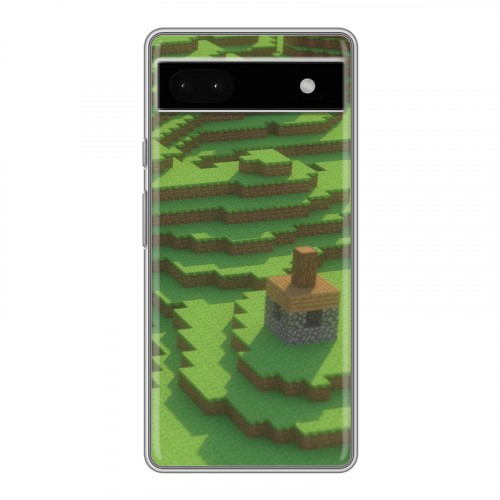 Дизайнерский силиконовый чехол для Google Pixel 6a Minecraft