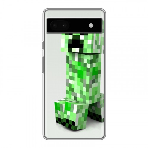 Дизайнерский силиконовый чехол для Google Pixel 6a Minecraft