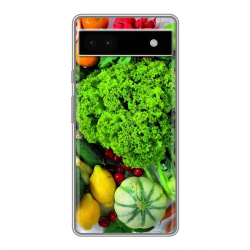 Дизайнерский силиконовый чехол для Google Pixel 6a Овощи