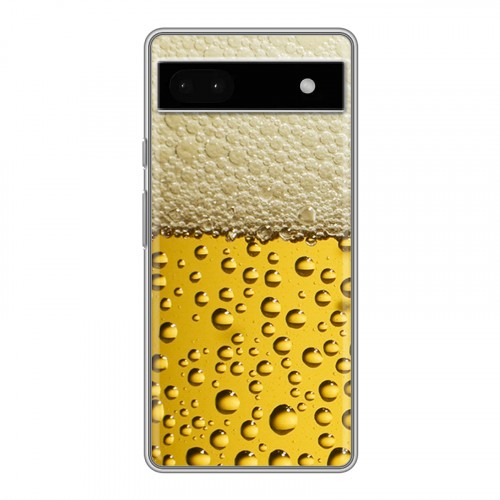 Дизайнерский силиконовый чехол для Google Pixel 6a Пузырьки пива