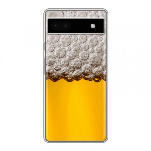 Дизайнерский силиконовый чехол для Google Pixel 6a Пузырьки пива