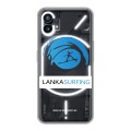 Полупрозрачный дизайнерский пластиковый чехол для Nothing Phone (1) Lankasurf