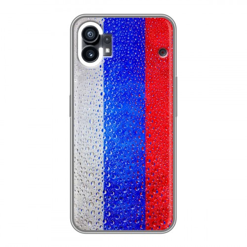 Дизайнерский силиконовый чехол для Nothing Phone (1) Российский флаг
