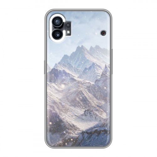Дизайнерский силиконовый с усиленными углами чехол для Nothing Phone (1) горы