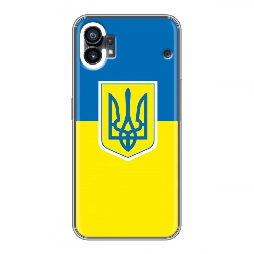 Дизайнерский силиконовый чехол для Nothing Phone (1) Флаг Украины