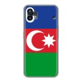 Дизайнерский пластиковый чехол для Nothing Phone (1) Флаг Азербайджана
