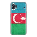Дизайнерский силиконовый с усиленными углами чехол для Nothing Phone (1) Флаг Азербайджана