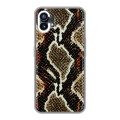 Дизайнерский силиконовый с усиленными углами чехол для Nothing Phone (1) Кожа змей