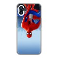 Дизайнерский силиконовый с усиленными углами чехол для Nothing Phone (1) Человек-паук : Через вселенные