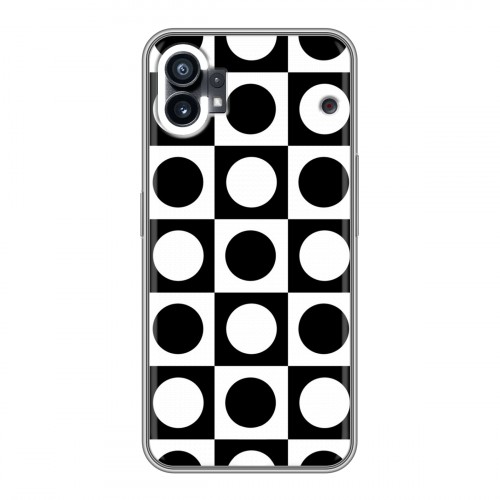 Дизайнерский силиконовый чехол для Nothing Phone (1) Черно-белые фантазии