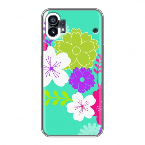 Дизайнерский силиконовый чехол для Nothing Phone (1) Цветы кимоно