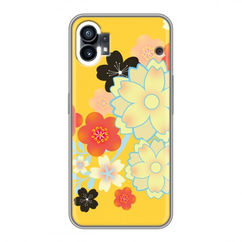 Дизайнерский силиконовый чехол для Nothing Phone (1) Цветы кимоно