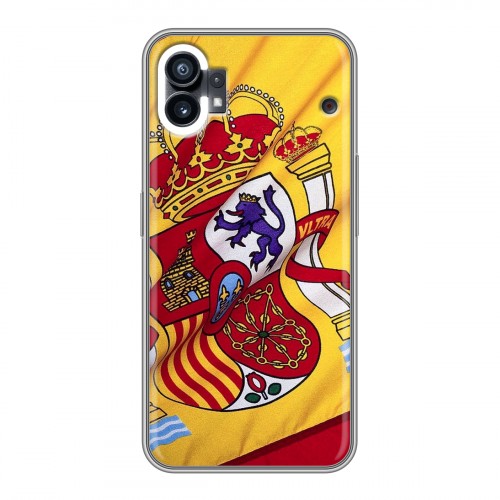 Дизайнерский силиконовый с усиленными углами чехол для Nothing Phone (1) Флаг Испании