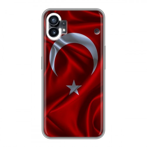 Дизайнерский силиконовый чехол для Nothing Phone (1) Флаг Турции